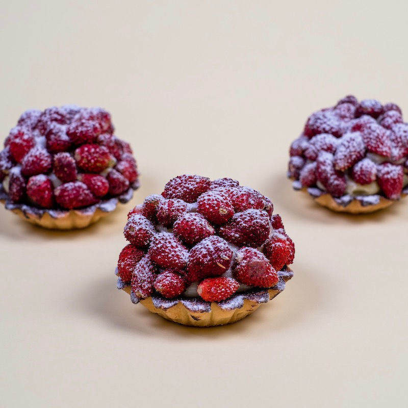 Immagine di Crostata con Panna e Fragoline
